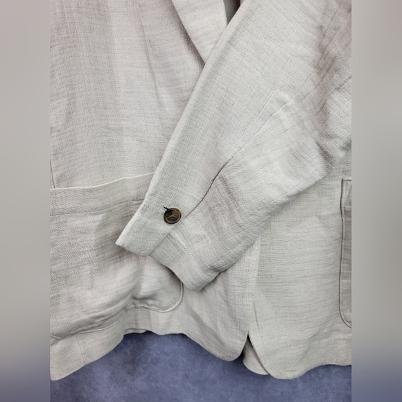 ANA A New Approach Casual Blazer Womens Cotton Linen Blend Size XL - Picture 4 of 11